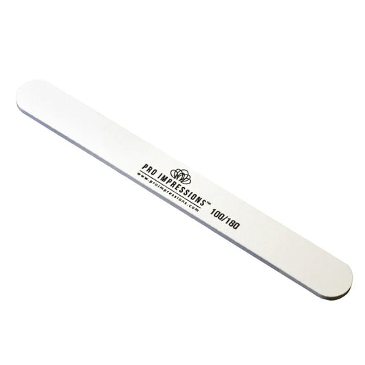 Straight Nail File - 100/180 Grit