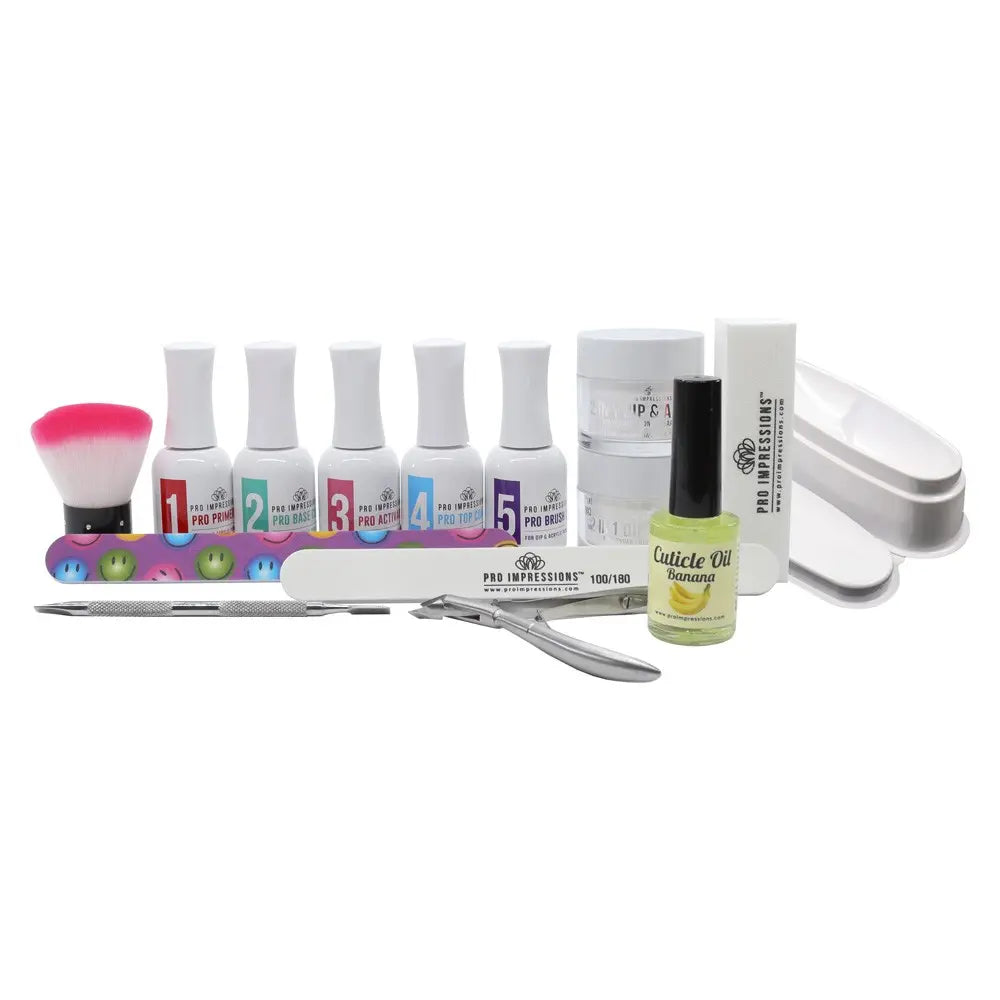 2 in 1 - Dip Powder 15pc French Manicure Starter Kit