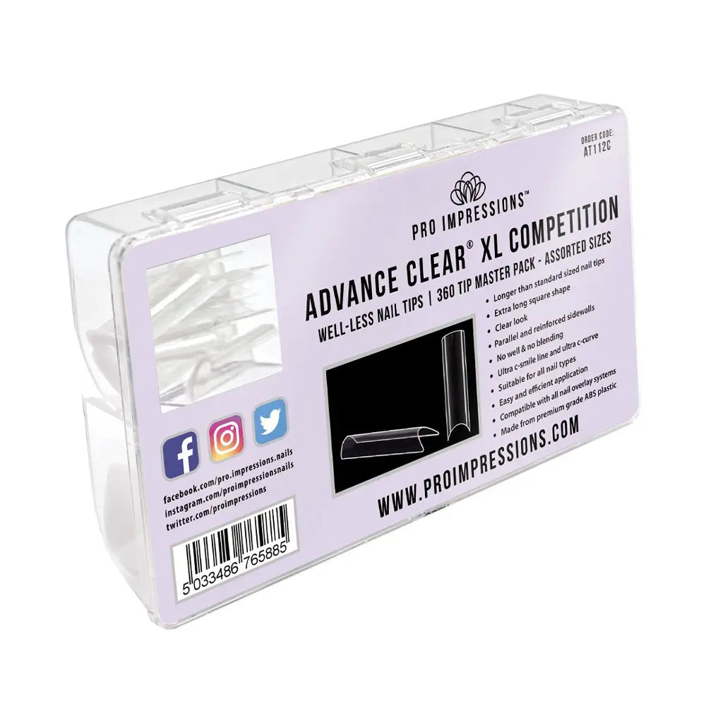 Advance Clear® XL Competition Nail Tips