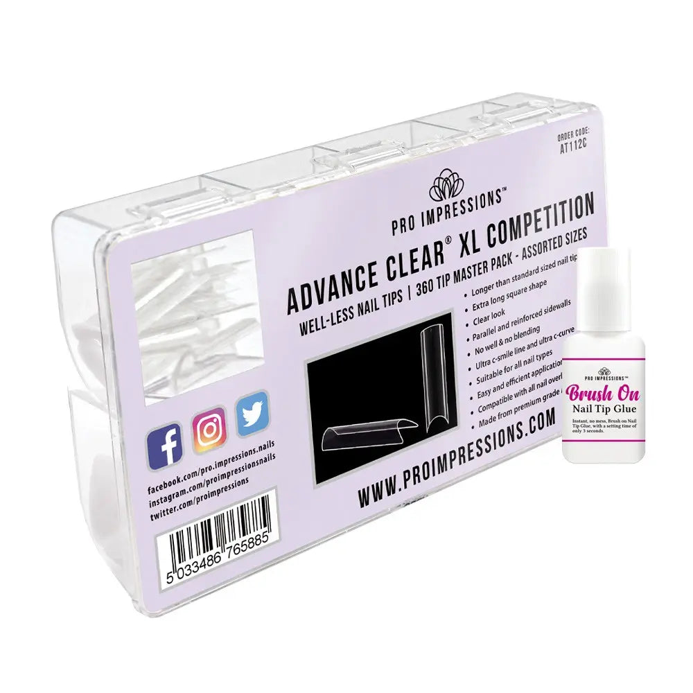 Advance Clear® XL Competition Nail Tips