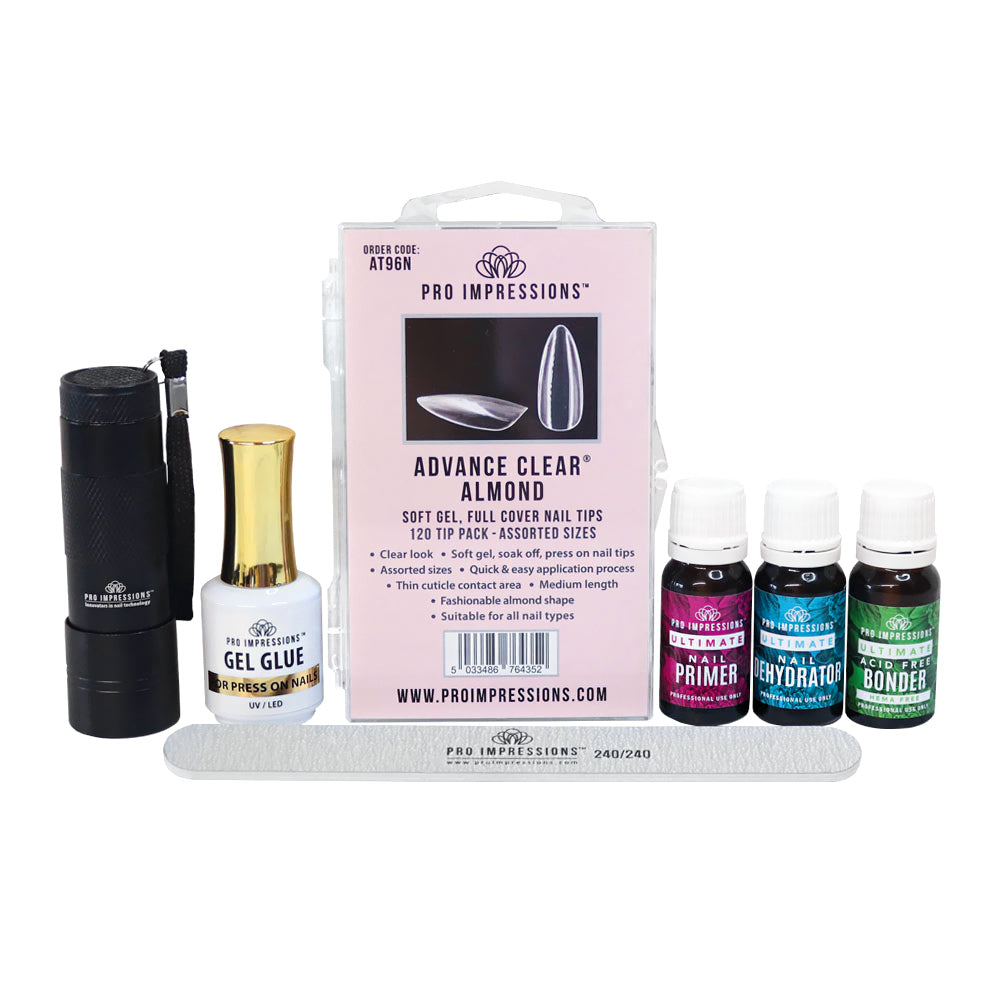 7 Piece Soft Gel Press on Nails Kit