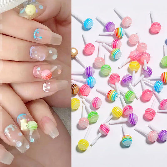 3D Lollipops Nail Art - 50 Pack