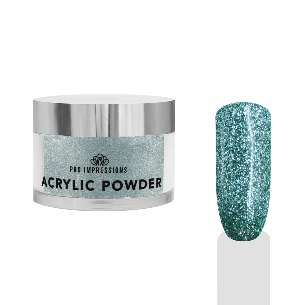 Aqua Glitter Coloured Acrylic Powder - 50g