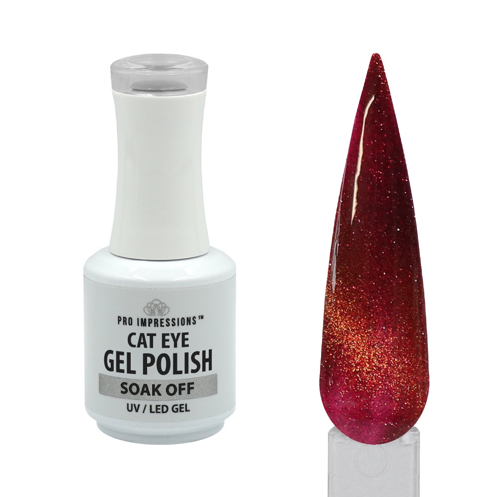 Cat Eye Gel Polish - Fireside Smoulder