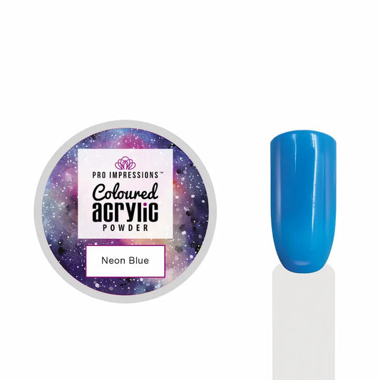 Neon Blue Coloured Acrylic Powder - 10g