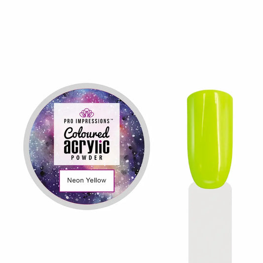 Neon Yellow Coloured Acrylic Powder - 10g