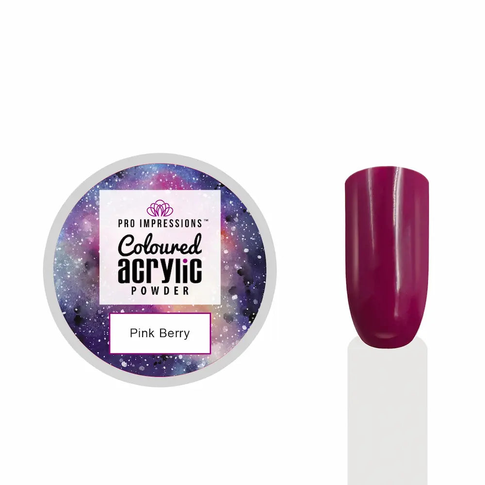 Pink Berry Coloured Acrylic Powder - 10g