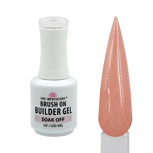 Premium Brush on Builder Gel - Shimmer Sienna