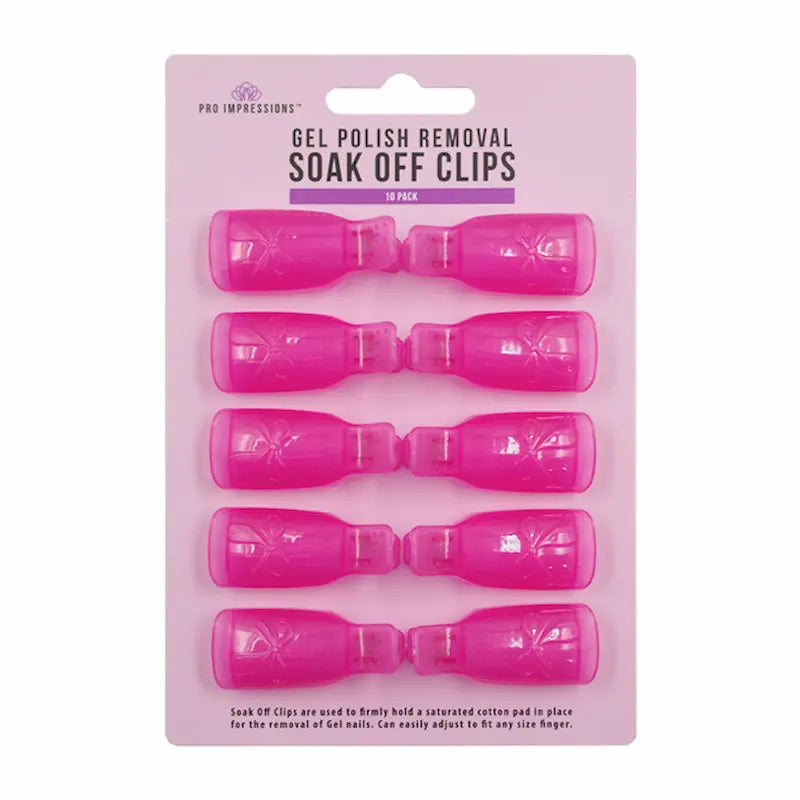 Gel Nail Polish Removal Soak Off Clips - 10 Pack