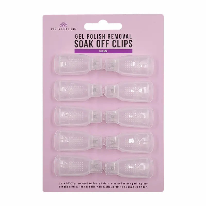 Gel Nail Polish Removal Soak Off Clips - 10 Pack