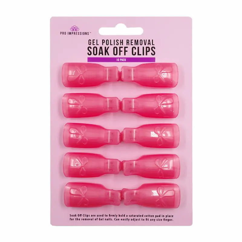 Gel Nail Polish Removal Soak Off Clips - 10 Pack