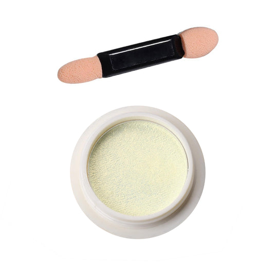 Pressed Chrome Nail Powder - Yellow Pearl