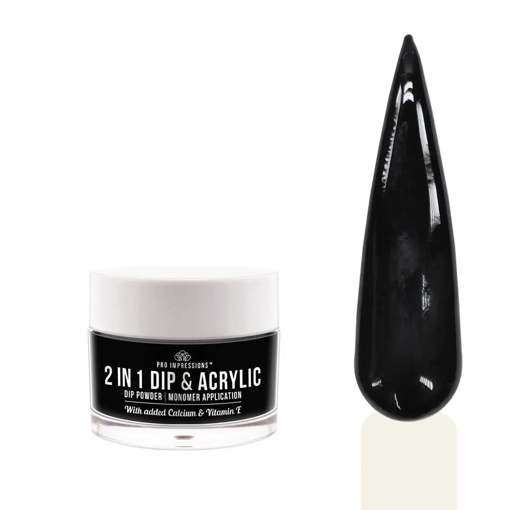 2 In 1 Dip & Acrylic Powder - No.1 Black - 30g