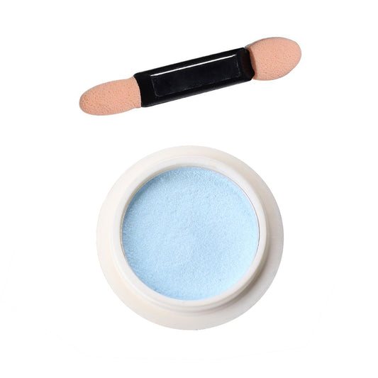 Pressed Chrome Nail Powder - Blue Pearl