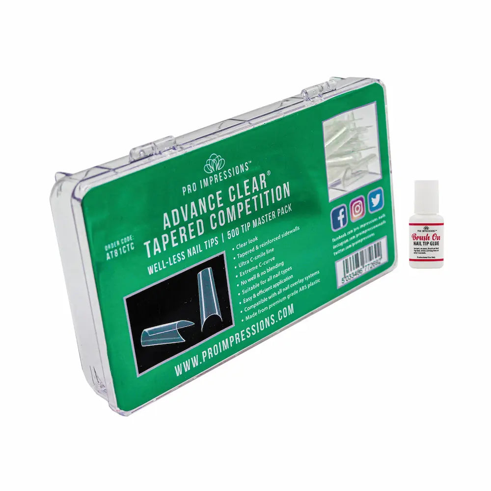 Advance Clear® Tapered Competition Nail Tips