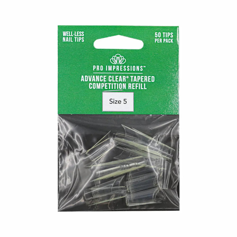 Advance Clear® Tapered Competition Nail Tips