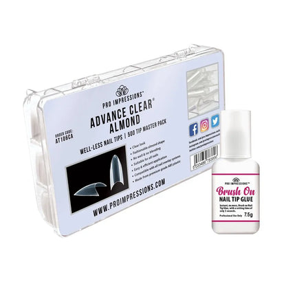 Advance Clear® Almond Well Less Nail Tips