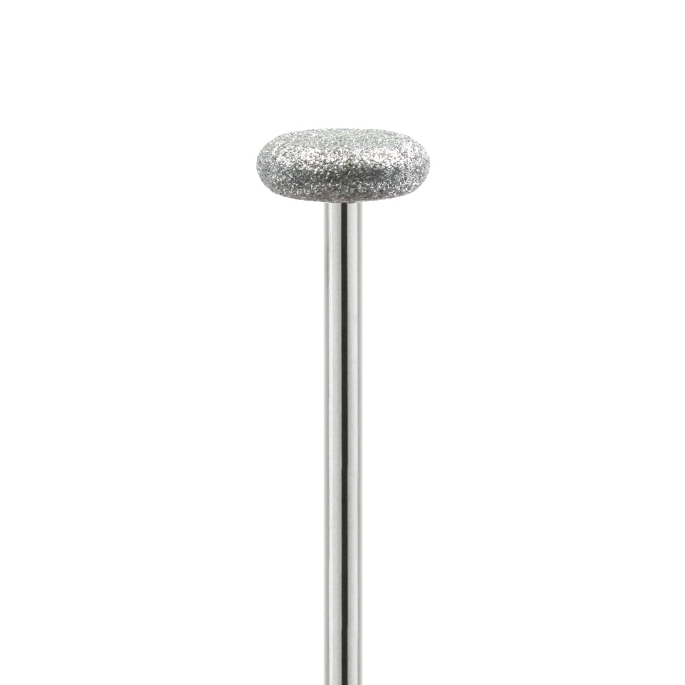 Diamond - Flat Round Pedicure E-File Nail Drill Bit - Medium