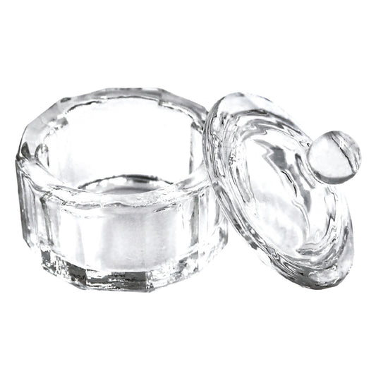 Glass Dappen Dish With Lid