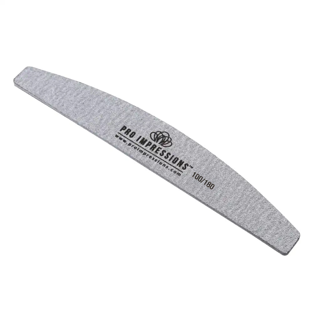 Premium Half Moon Nail File - 100/180 Grit