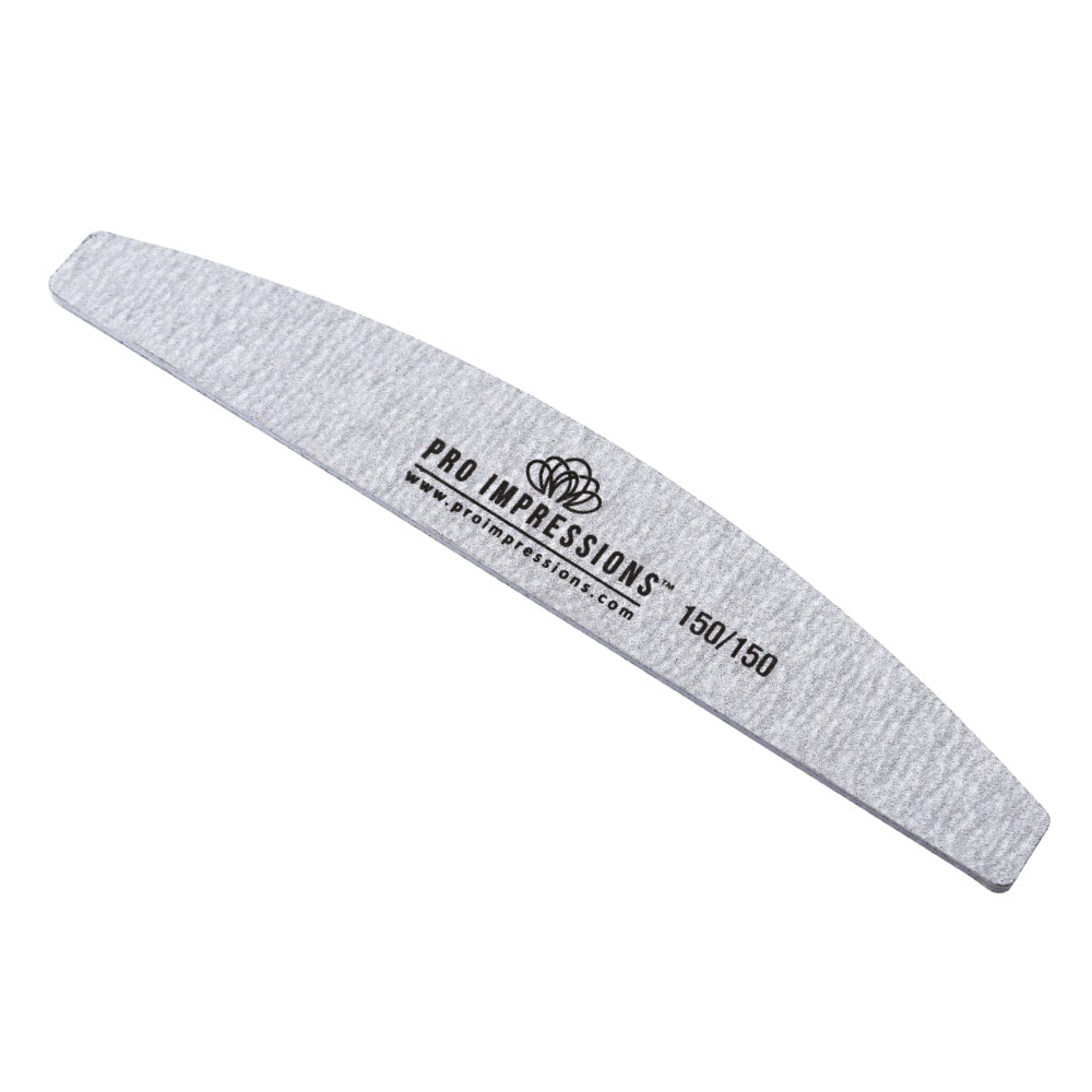 Premium Half Moon Nail File - 150/150 Grit