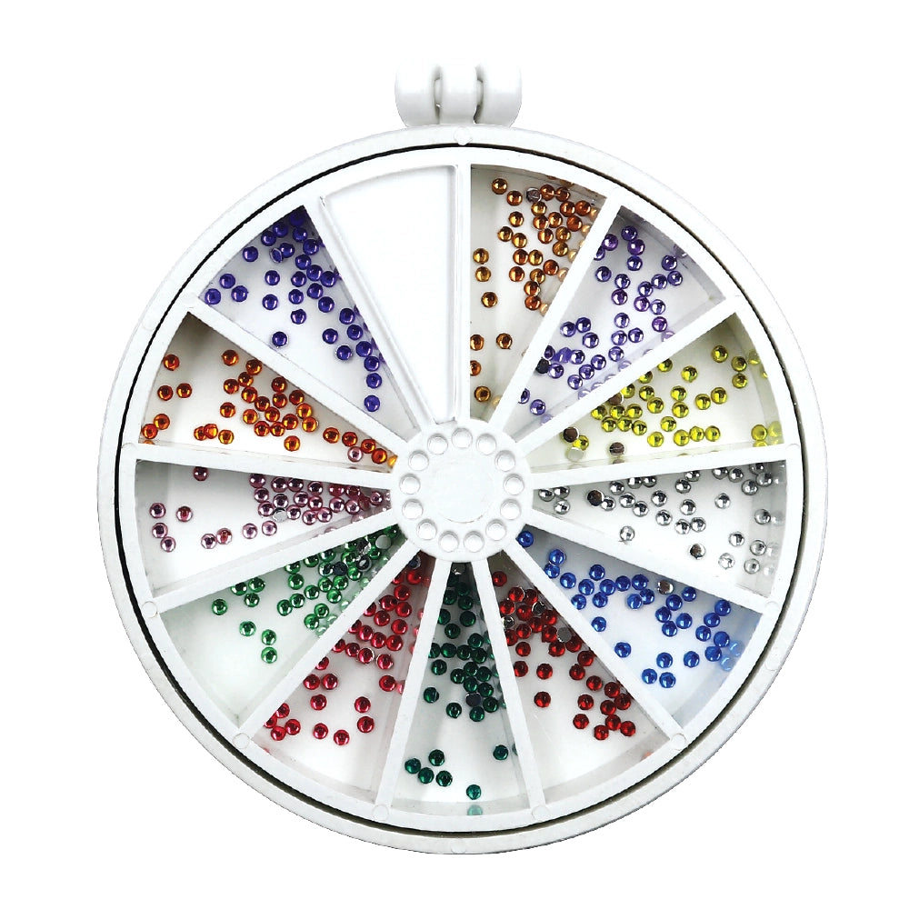 Mini Coloured Crystal Rhinestones - 360 Rhinestones
