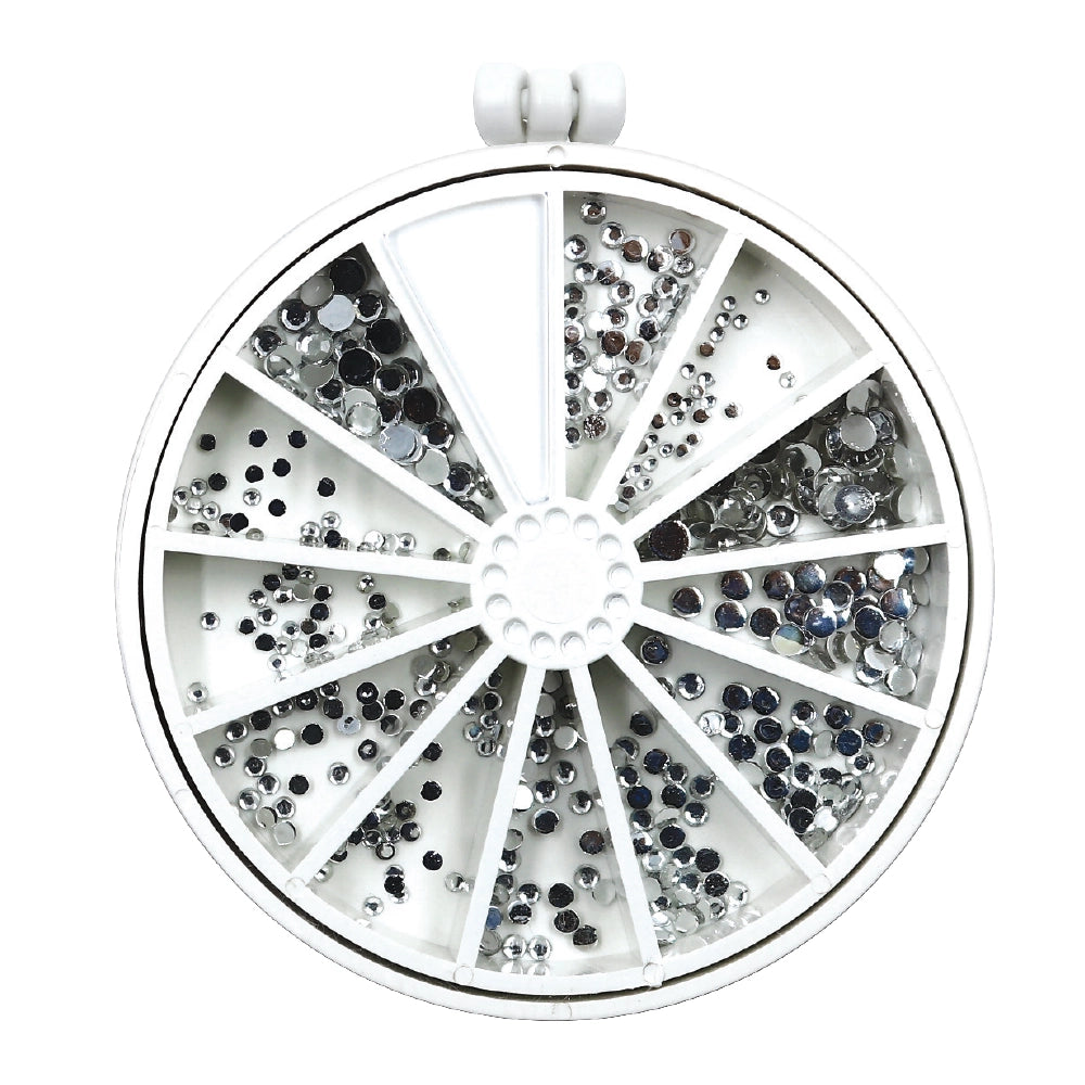 Multi Sized Silver Rhinestones - 360 Rhinestones
