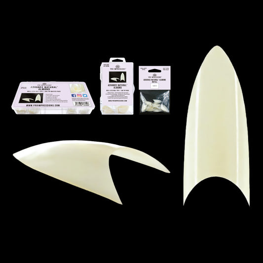 Advance Natural® Almond Well Less Nail Tips (AKA Stiletto)