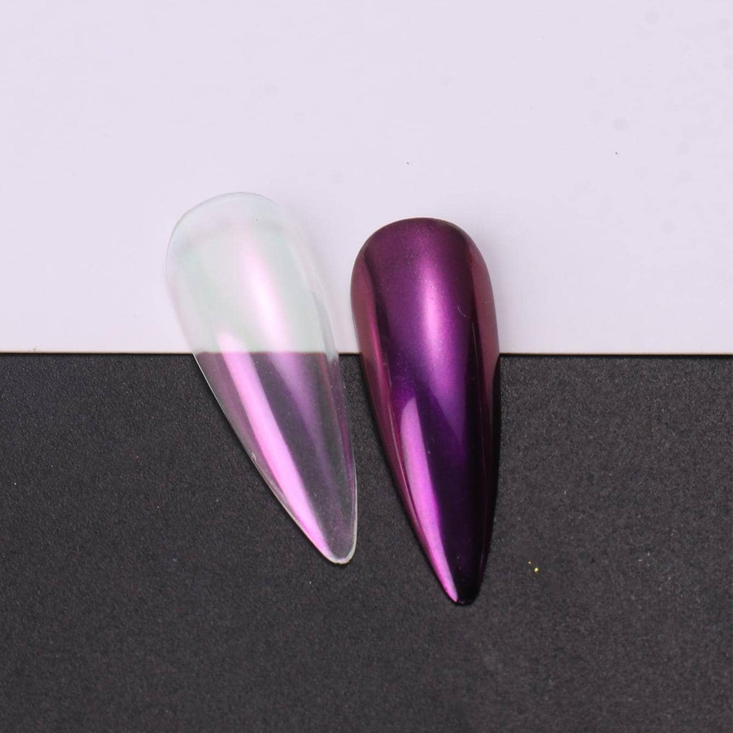 Pressed Chrome Nail Powder - Pink Pearl