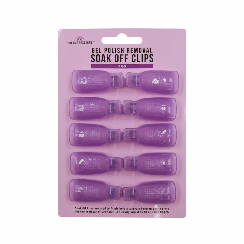 Gel Nail Polish Removal Soak Off Clips - 10 Pack