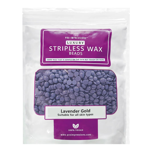 Luxury Stripless Wax Beads - Lavender Gold - 500g