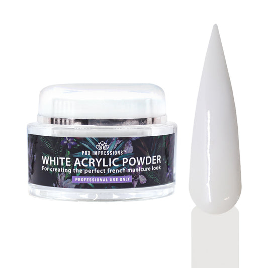 White Acrylic Powder - (Various Sizes)
