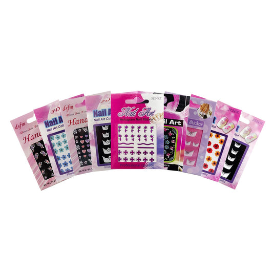 Nail Art Stickers - 10 Variety Pack