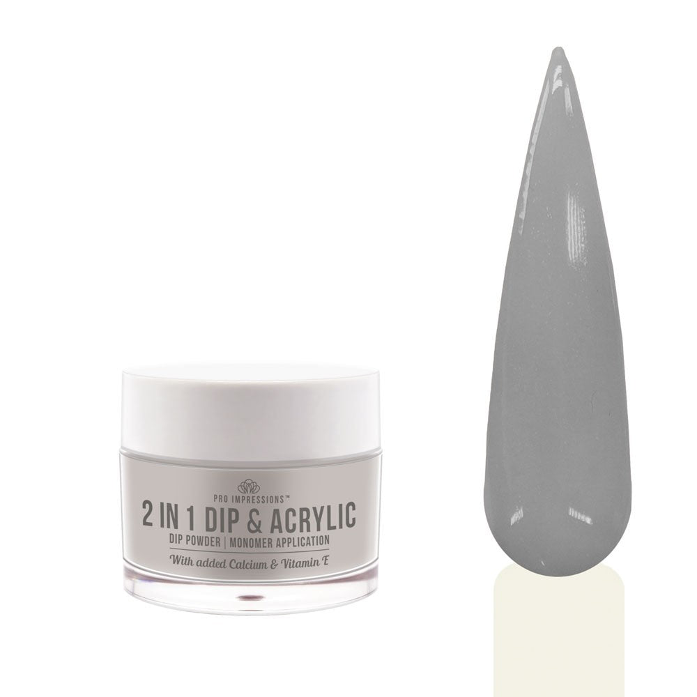 2 In 1 Dip & Acrylic Powder - No.37 Grey 30g