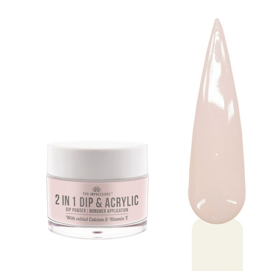 2 In 1 Dip & Acrylic Powder - No.24 Light Pink - 30g