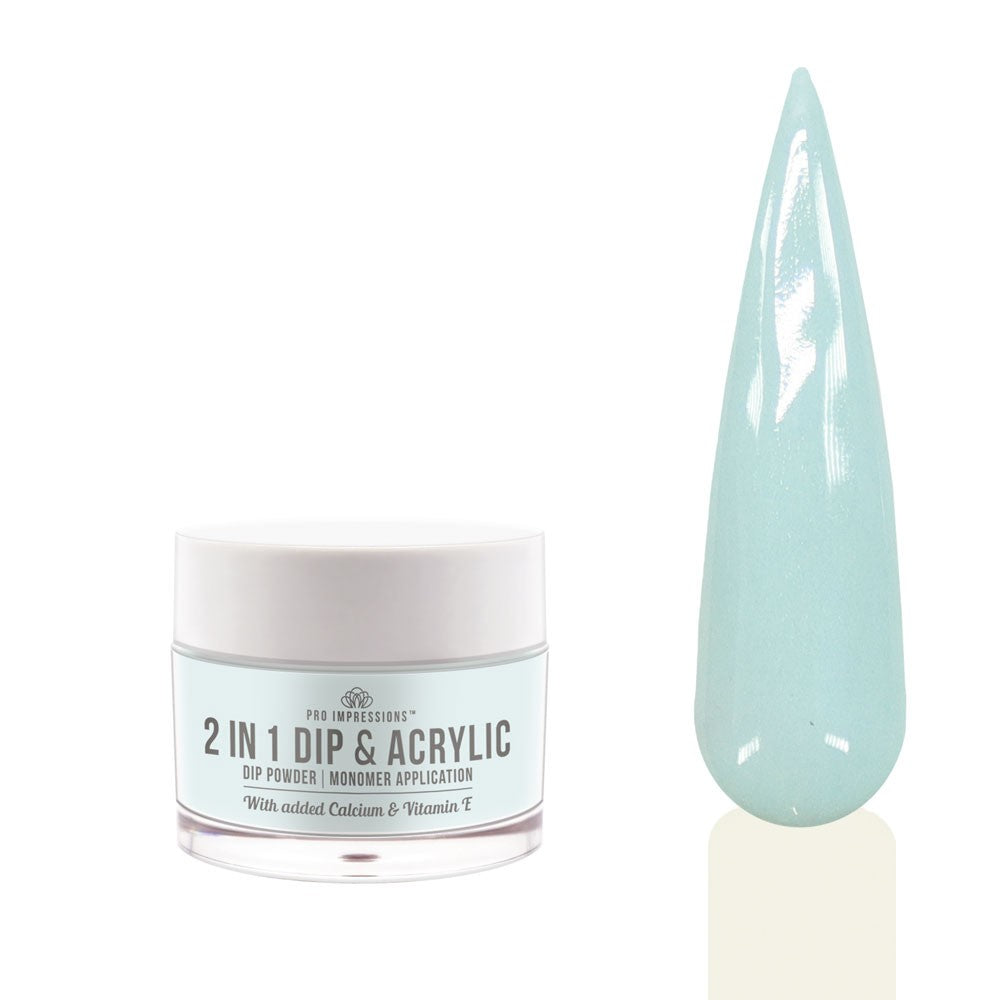 2 In 1 Dip & Acrylic Powder - No.29 Pastel Blue 30g