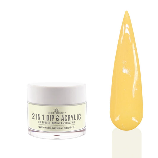 2 In 1 Dip & Acrylic Powder - No.30 Pastel Yellow 30g
