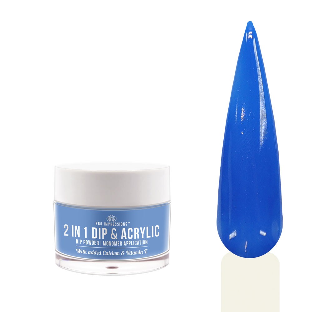 2 In 1 Dip & Acrylic Powder - No.28 Royal Blue 30g