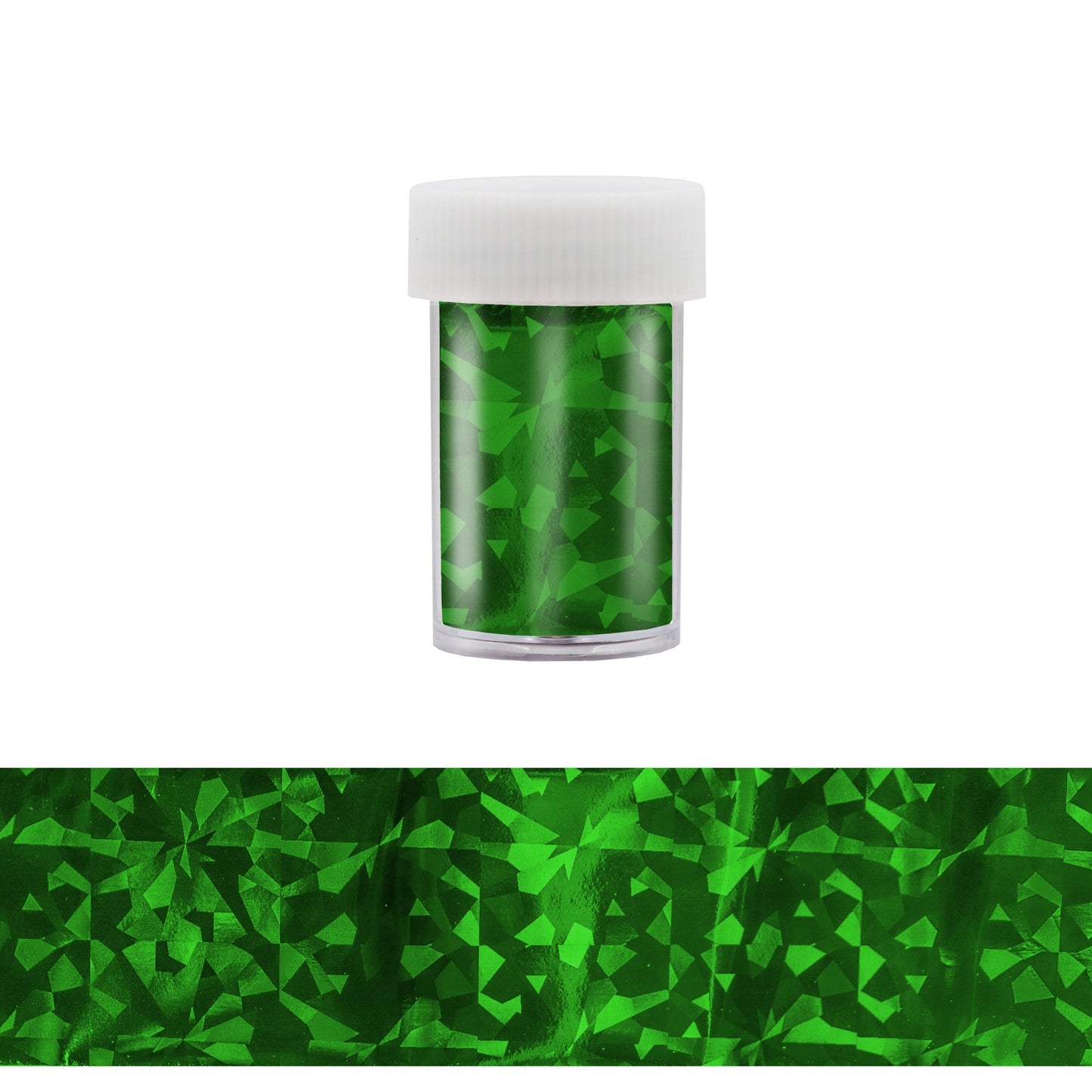 Nail Art Transfer Foil - Green Shards