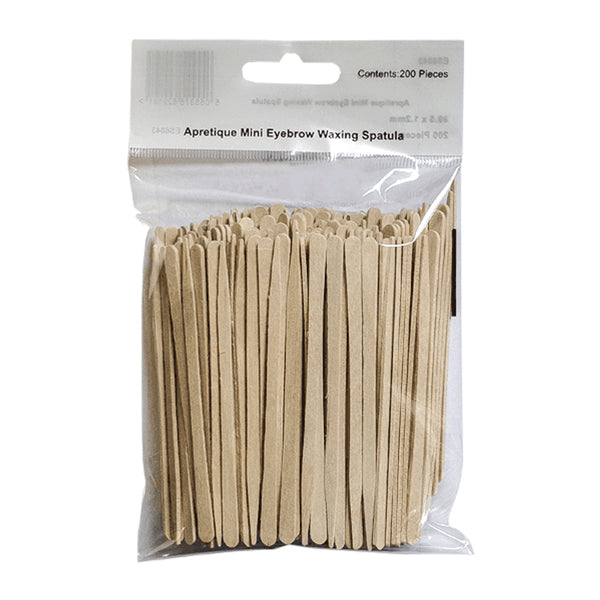 Apretique Mini Eyebrow Waxing Spatulas - 200 Pack