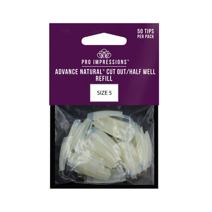 Advance Natural® Cut Out / Half Well Nail Tips