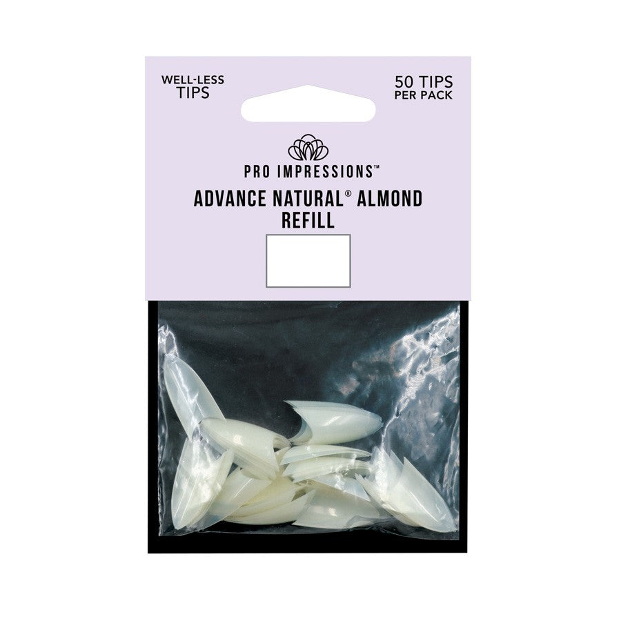 Advance Natural® Almond Well Less Nail Tips (AKA Stiletto)