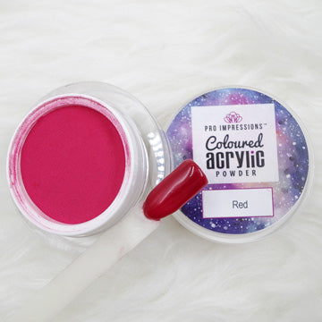 Red Coloured Acrylic Powder - 10g