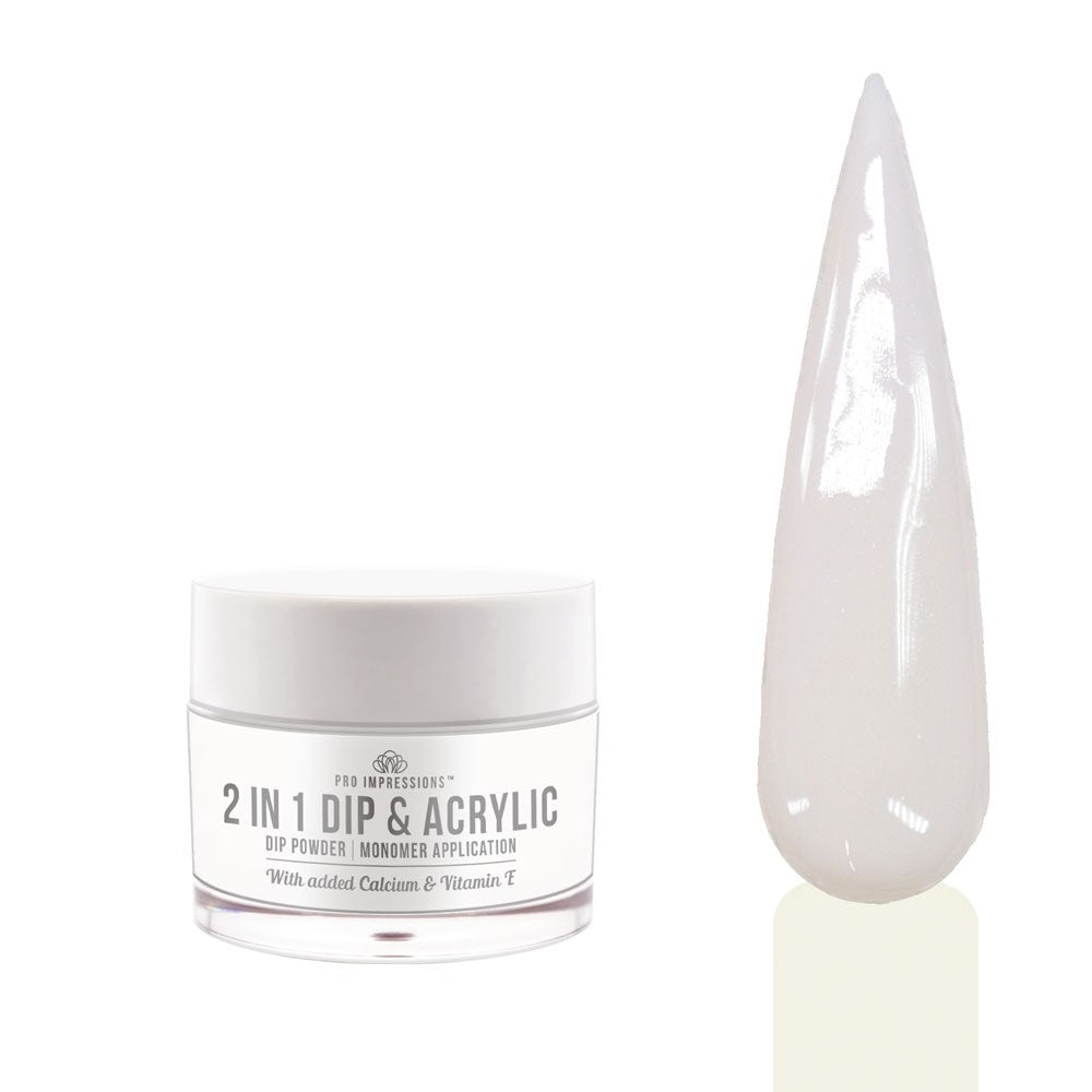 2 In 1 Dip & Acrylic Powder - No.2 White - 30g