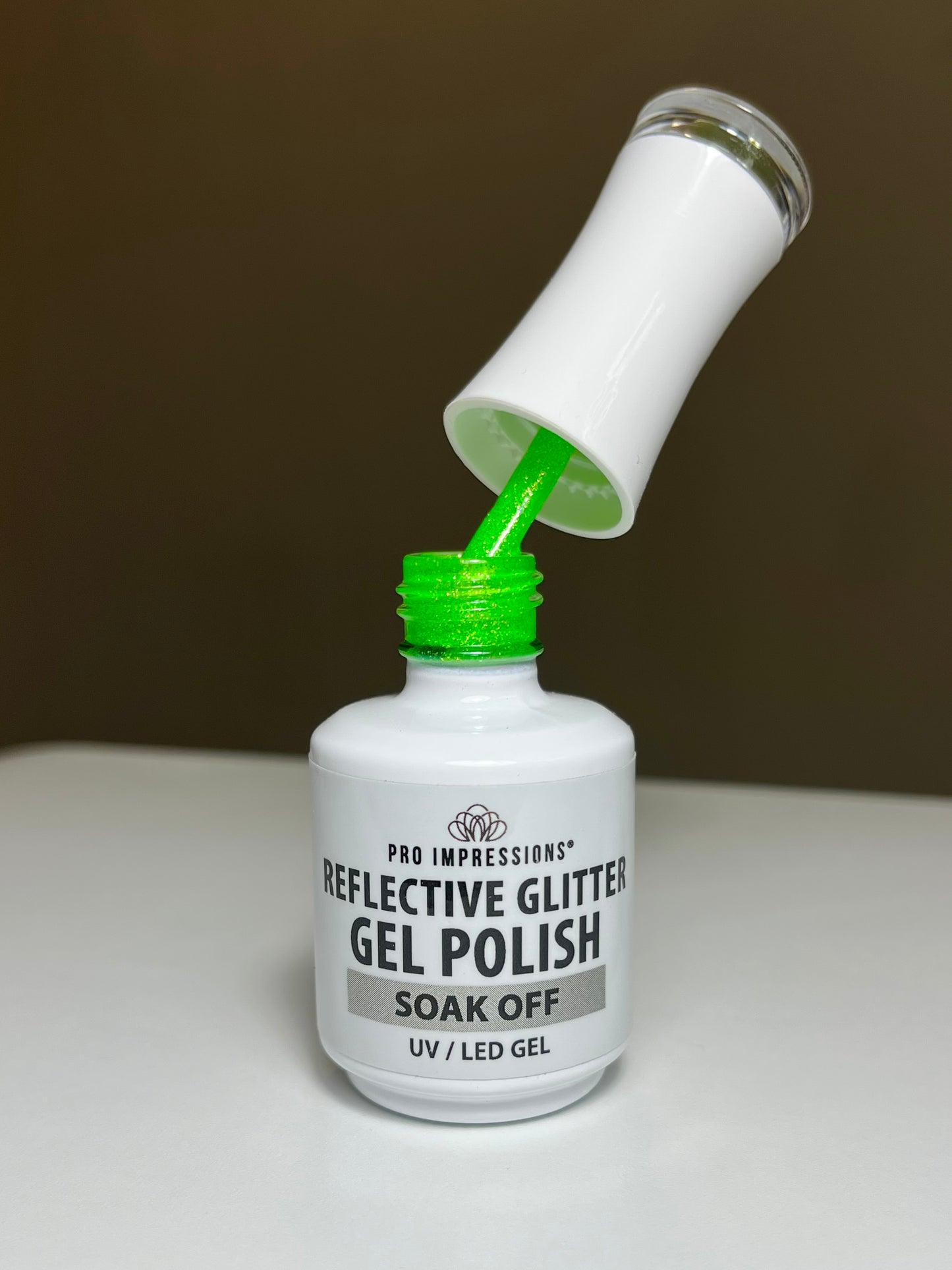 Reflective Glitter Gel Polish - Appletini