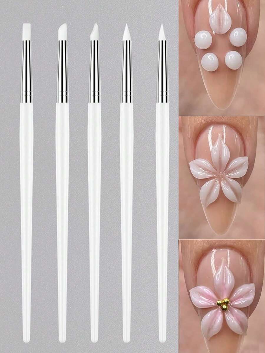 Silicone Nail Art Set - 5 Piece