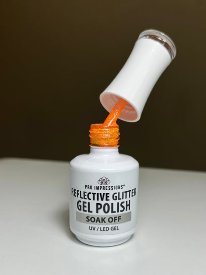 Reflective Glitter Gel Polish - Heatwave