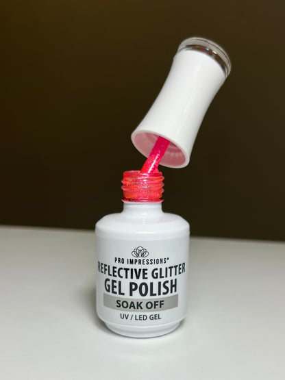 Reflective Glitter Gel Polish - Bikini