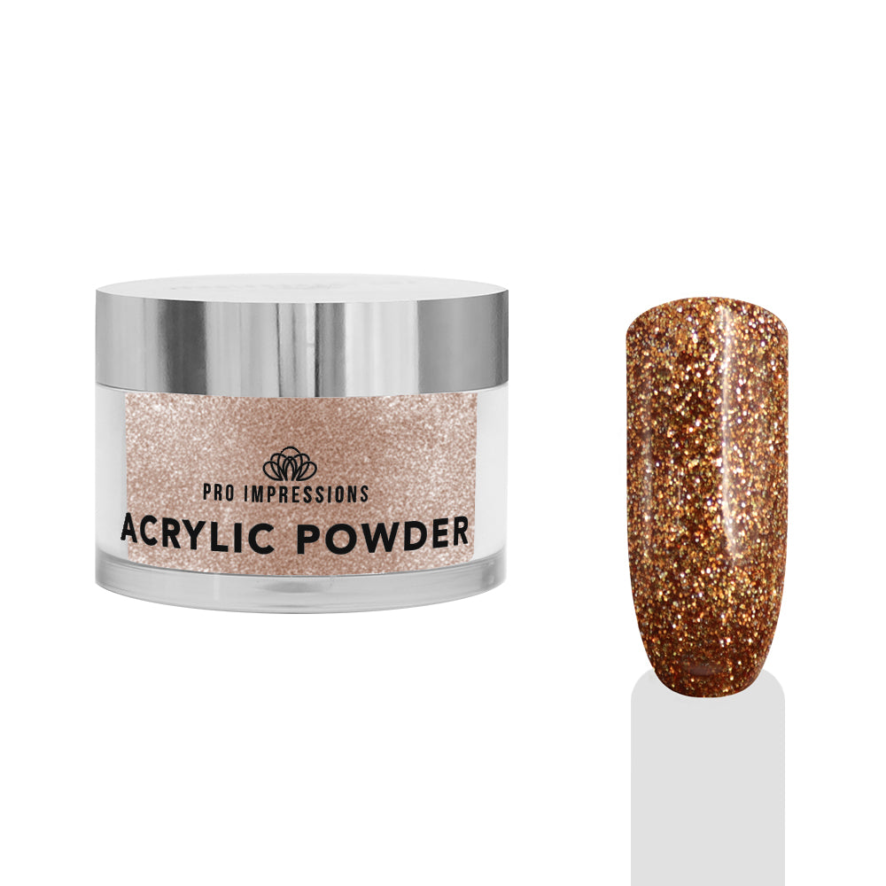 Bronze Glitter Coloured Acrylic Powder - 50g