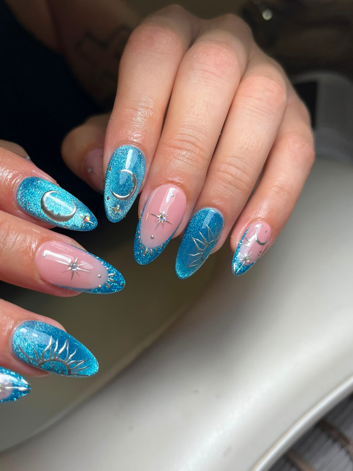 Reflective Glitter Gel Polish - Deep Sea